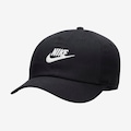 Opção de cor PRETO de Boné Nike Club Futura Wash - Strapback - Infantil