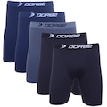 Kit de Cuecas Long Leg Dorbe Original Poliamida - Adulto - 5 Unidades PRETO/MARINHO/CINZA