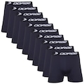 Kit de Cuecas Boxer Dorbe Original Microfibra - Adulto - 10 Unidades PRETO