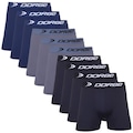 Kit de Cuecas Boxer Dorbe Original Microfibra - Adulto - 10 Unidades PRETO/MARINHO/CINZA