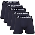 Kit 5 Cuecas Boxer Microfibra Dorbe Original - Adulto PRETO