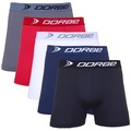 Kit 5 Cuecas Boxer Microfibra Dorbe Original - Adulto PRETO/BRANCO