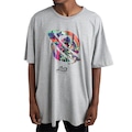 Camiseta Lost Mushroom Saturn Oversize Médio - Masculina CINZA