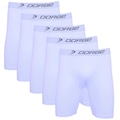 Kit Cuecas Long Leg Algodão Dorbe - Adulto - 5 unidades BRANCO