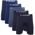 Kit Cuecas Long Leg Algodão Dorbe - Adulto - 5 unidades PRETO/MARINHO/CINZA
