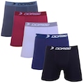 Kit Cuecas Boxer Dorbe Algodão - Adulto - 5 unidades PRETO/CINZA
