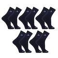 Kit Meias Cano Longo Dorbe Algodão - 5 Pares - Adulto PRETO