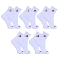 Kit Meias Cano Curto Dorbe Algodão - 5 Pares - Masculina BRANCO