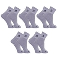 Kit Meias Cano Curto Dorbe Algodão - 5 Pares - Masculina CINZA
