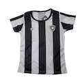 Camiseta Baby Look do Botafogo Torcida Baby 031Ssbx - Infantil PRETO/BRANCO