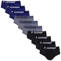 Kit de Cuecas Slip Dorbe 100% Algodão - 10 Unidades - Adulto PRETO/MARINHO/CINZA