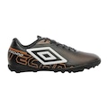 Chuteira Society Umbro Techno - Adulto PRETO/LARANJA