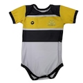 Body do Criciuma Bebê C Prot Uv 033Xs Torcida Baby - Infantil AMARELO/BRANCO