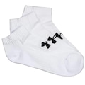 Kit Meias Cano Curto Under Armour Core Cotton - Unissex BRANCO