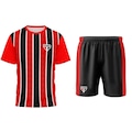 Uniforme do São Paulo Braziline Mini Craque Tricolor - Infantil VERMELHO/PRETO