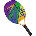 Raquete de Beach Tennis Hupi Carbon Fiberglass Sprint ROXO/AMARELO