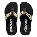 Chinelo Kenner Kivah Full Force Nova - Unissex PRETO/BEGE