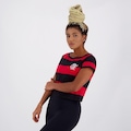Blusa Cropped do Flamengo Braziline Vibe - Feminina VERMELHO