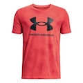 Camiseta Under Armour Sportstyle Logo Aop Ss - Infantil VERMELHO