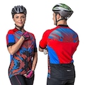 Camiseta Poker Ciclis Zip Total Phantom - Unissex VERMELHO/AZUL