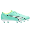 Chuteira de Campo Puma Ultra Play - Adulto VERDE CLARO/PRETO