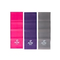 Kit Faixa Elástica Acte Sports Latex Band Unissex T13-R ROSA/ROXO