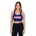 Top Fitness Puma 4Keeps sem Bojo - Feminino AZUL ESC/ROSA