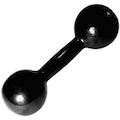 Halter Acte Sports Emborrachado S9 - 9Kg PRETO
