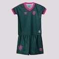 Kit de Futebol do Fluminense III 2023 Umbro - Infantil VERDE
