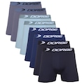 Kit 8 Cuecas Boxer Plus Size Microfibra Dorbe Original PRETO/CINZA