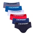 Kit 6 Cuecas Slip Plus Size Microfibra Dorbe Original SORTIDA