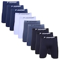 Cueca Long Leg Plus Size Algodão Dorbe Original - 10 Unidades - Masculina PRETO/BRANCO