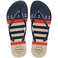 Chinelo Havaianas Slim Nautical - Feminino BEGE