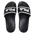 Chinelo Slide Fila Drifter Stripes - Masculino PRETO/PRATA