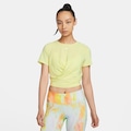 Camiseta Nike Dri-Fit One Luxe - Feminina AMARELO