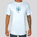 Opção de cor BRANCO de Camiseta WSS Brasil Floral Surf Prime - Masculina