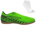 Chuteira Futsal Penalty Bravo Y-3 + 1 Par de Meias -  Adulto VERDE/PRETO