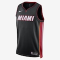 Camiseta Regata Nike Miami Heat Icon Edition 2023/24 - Masculina PRETO