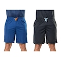 Bermuda Elite Comfort - 2 Unidades - Masculina AZUL/PRETO