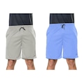 Kit Bermudas Elite Comfort - Masculina - 2 Unidades CINZA CLA/AZUL