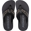 Chinelo de Dedo Kenner Kivah Full Force - Masculino PRETO/CINZA