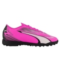 Chuteira Society Puma Ultra Play Tt Jr Bdp - Infantil ROSA/BRANCO