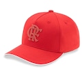 Boné Aba Curva do Flamengo Supercap Simbolo - Snapback - Adulto VERMELHO
