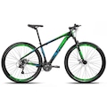 Bicicleta Aro 29 Alfameq Stroll - Câmbio Shimano - Freio a Disco - 24 Marchas PRETO/VERDE
