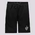 Bermuda de Moletom do Atlético Mineiro Spr Champion - Masculina PRETO