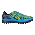 Chuteira Society Topper Strike V - Infantil AZUL/VERDE