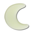 Jibbitz Lua Crescente Brilha No Escuro BRANCO