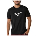 Camiseta Mizuno Run Spark M - Masculina PRETO/BRANCO