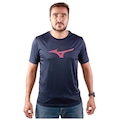 Camiseta Mizuno Run Spark M - Masculina AZUL ESC/VERMELHO