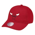 Boné Aba Curva Mitchell & Ness NBA Team Ground Chicago Bulls - Adulto VERMELHO